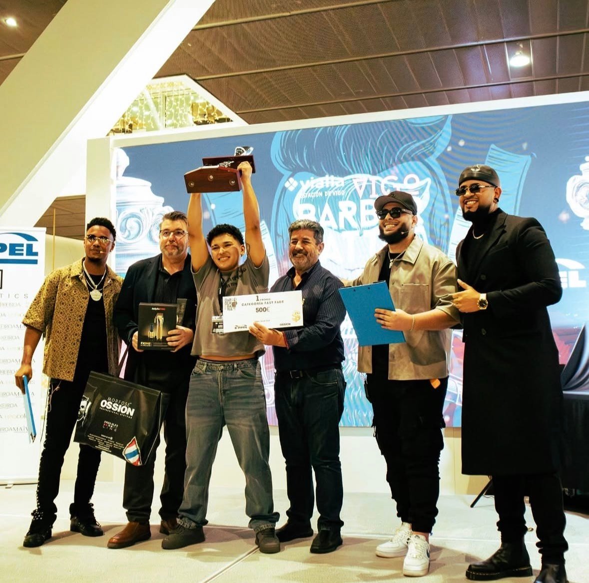 Foto del 1er premio Fast Fade en el Vigo Barber Battle